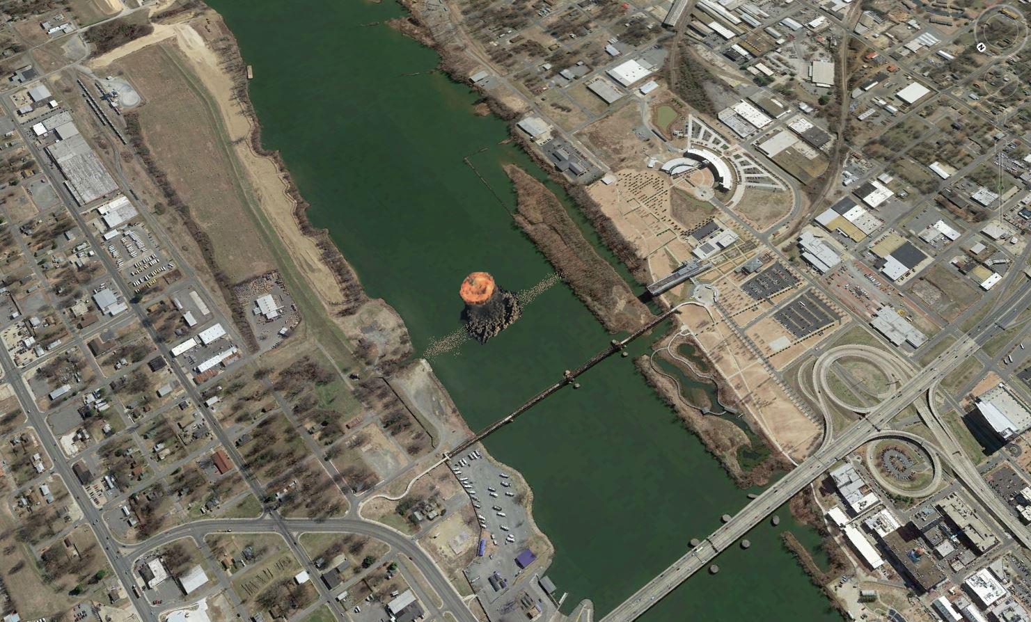 Rock Creek Tabloid SATELLITE PHOTO SHOWS PIPELINE EXPLOSION