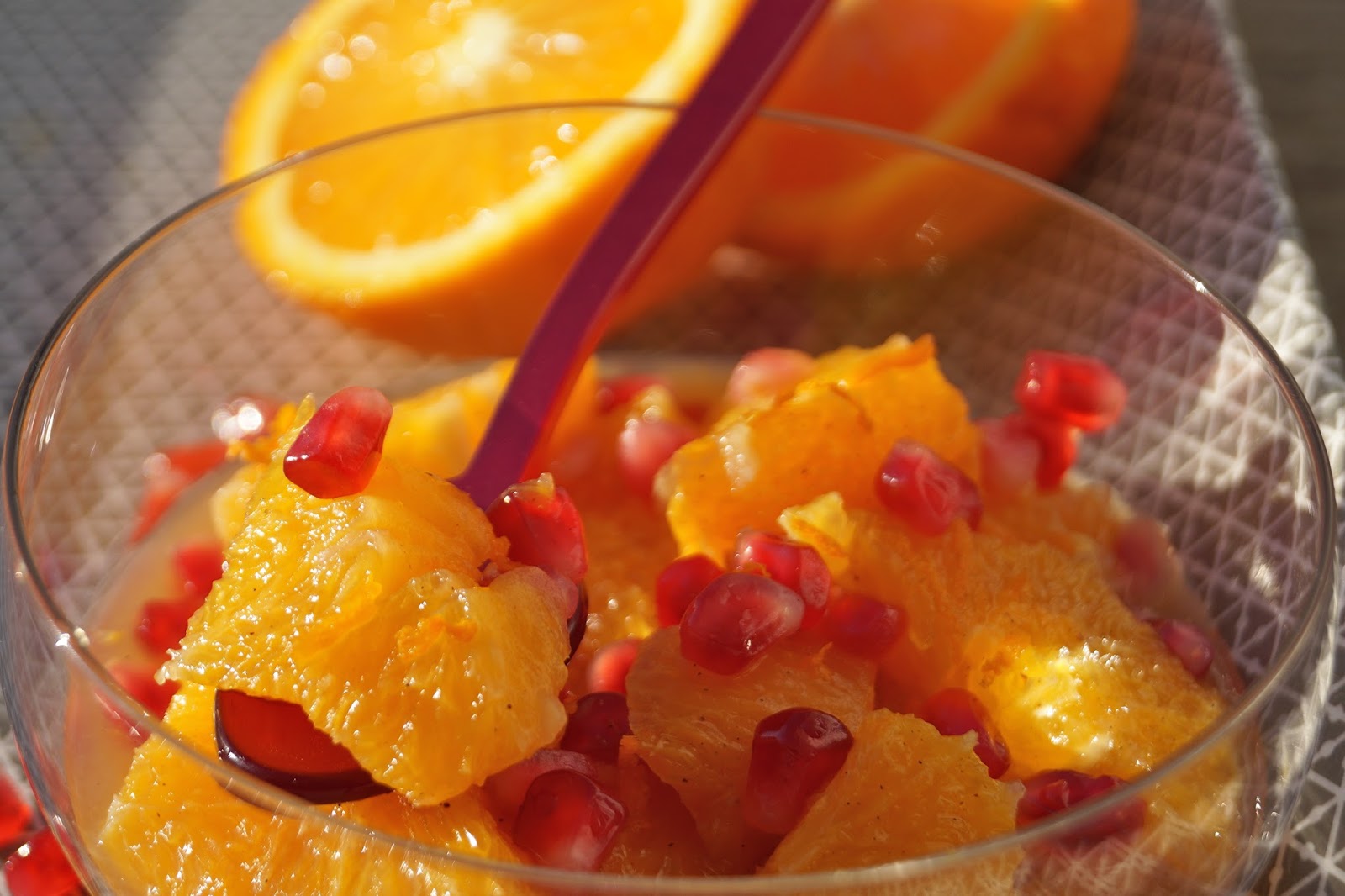 Salade d'oranges et grenade