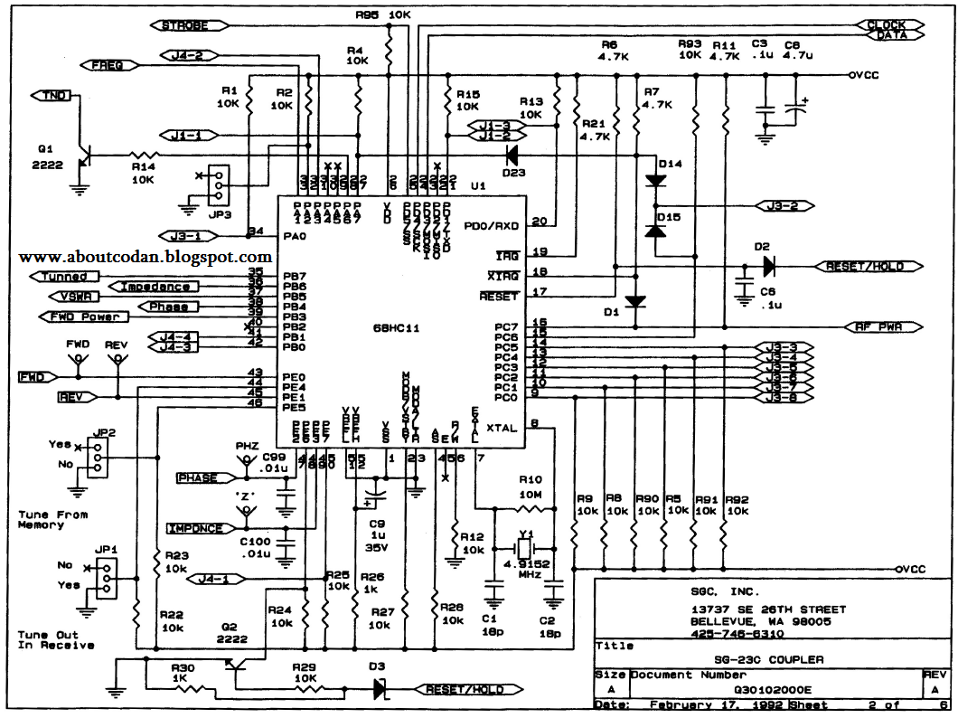 Everything about CODAN: CODAN 9103 (SGC 230) Antenna ... coupler schematic 