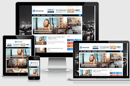 New Spread Responsive Magazine Blogger Template Free Download