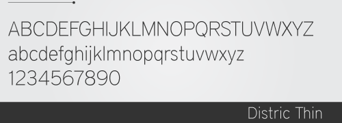 Thin and Light Fonts for Designers