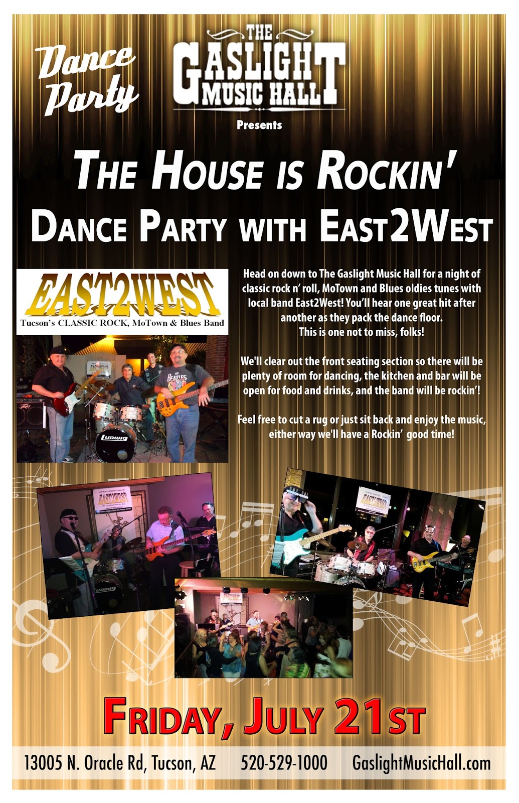 Arizona Families Gaslight Music Hall Oro Valley Dance Parties {Summer