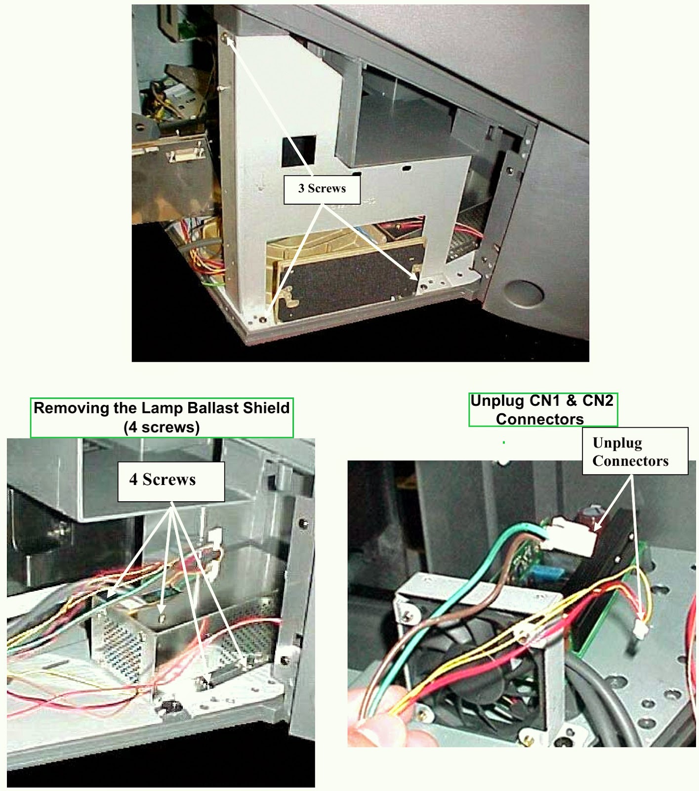 Electro help HOW TO REPLACE LAMP BALLAST DEFAULT SETTING VALUES