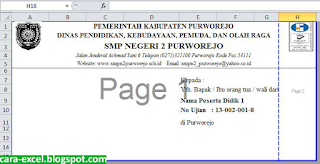Cara Membuat SKHUN Sementara Excel