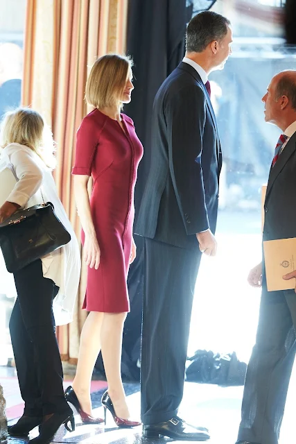 Princess of Asturias Awards 2015 - 2nd Day - King Felipe VI of Spain and Queen Letizia of Spain attended an audience with Princesa de Asturias Awards 2015