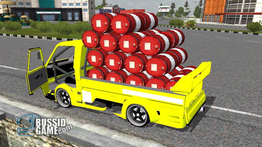 Mod Pickup L300 Muat Drum Gudang Livery Skin Dan Mod Bus