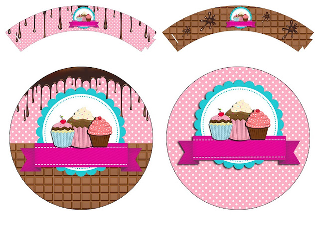Girls Cooking Cupcakes: Free Printable Wrappers and Toppers. Girls Cooking Cupcakes: Free Printable Wrappers and Toppers.