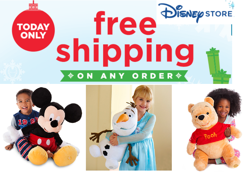 Disney Store Free Shipping Today Only. Lots of Great Deals For Disney