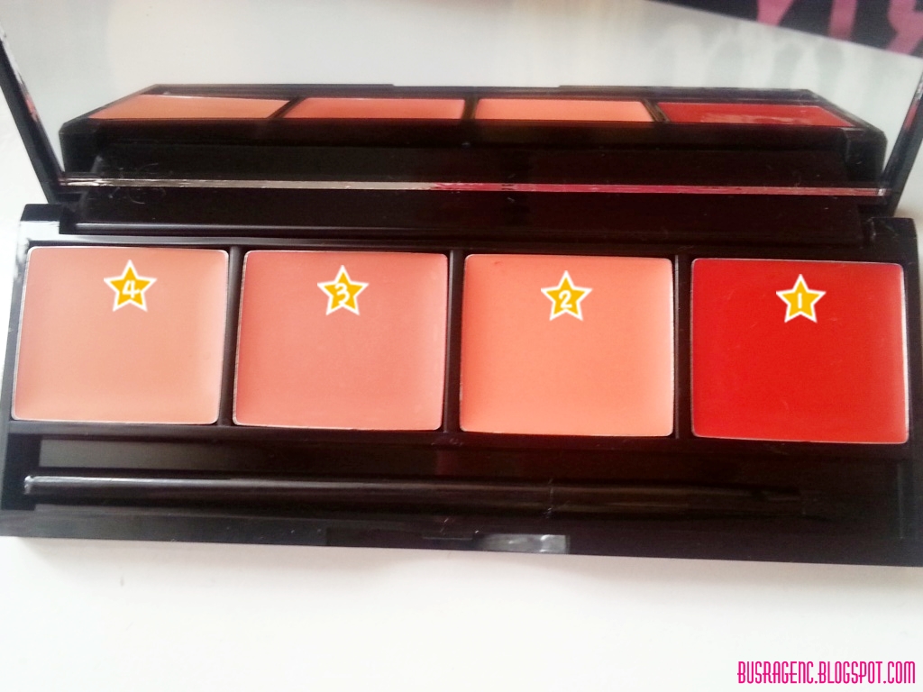 Pastel Pro Fashion 4'lü Ruj Paleti No3