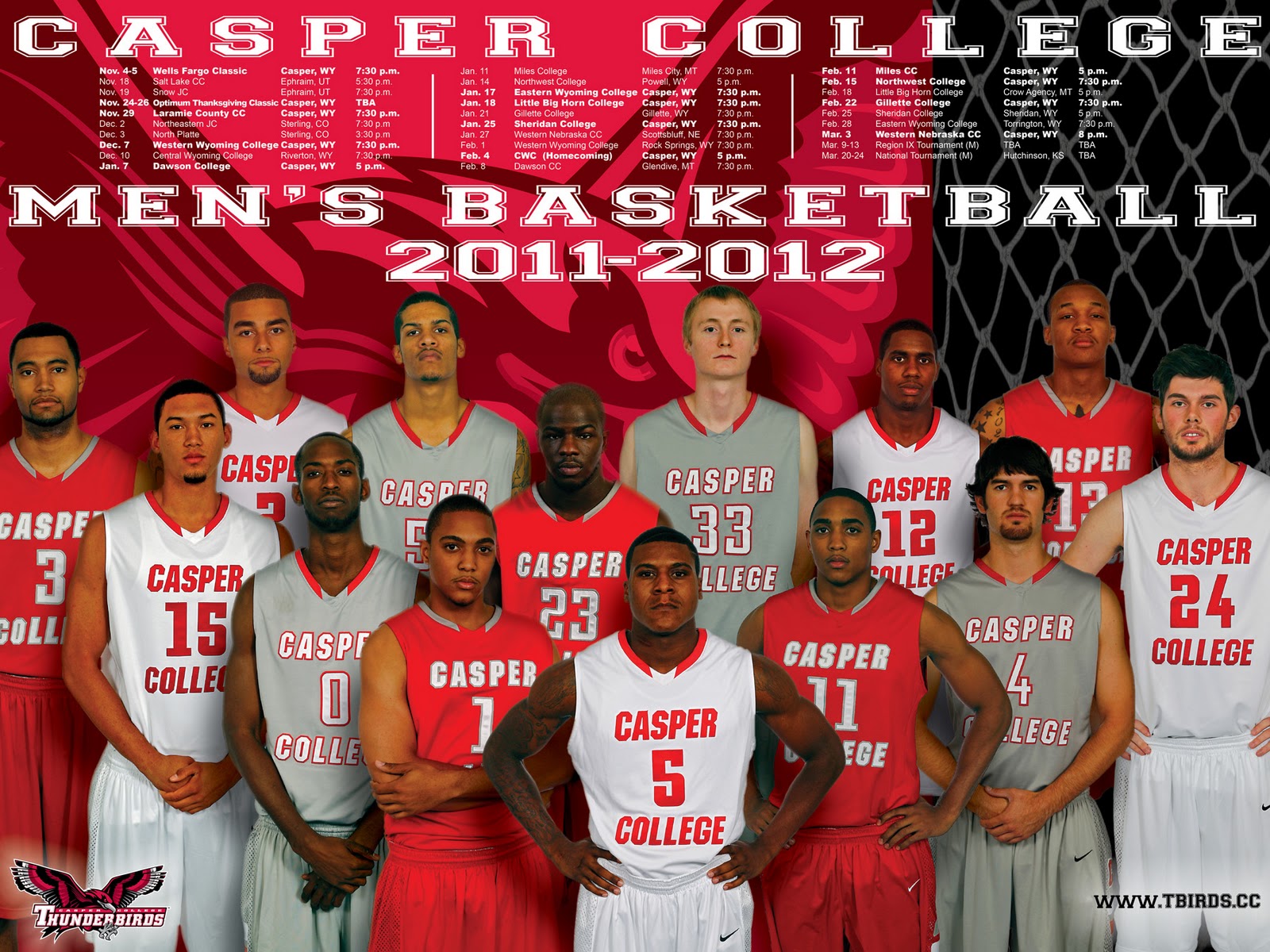 Casper College Thunderbird Basketball: November 2011