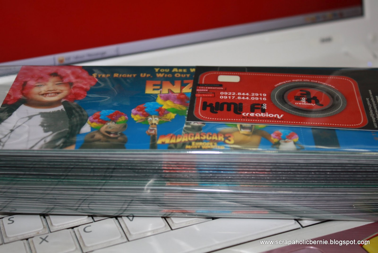 F1 Digital Scrapaholic: Madagascar Ticket Style Invites
