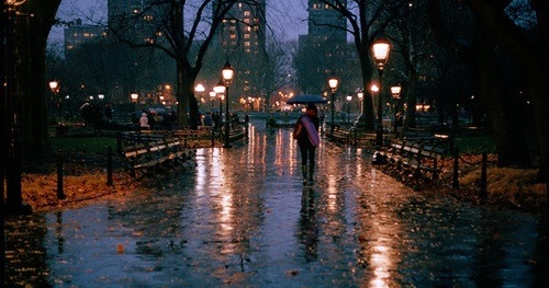 Город засыпает