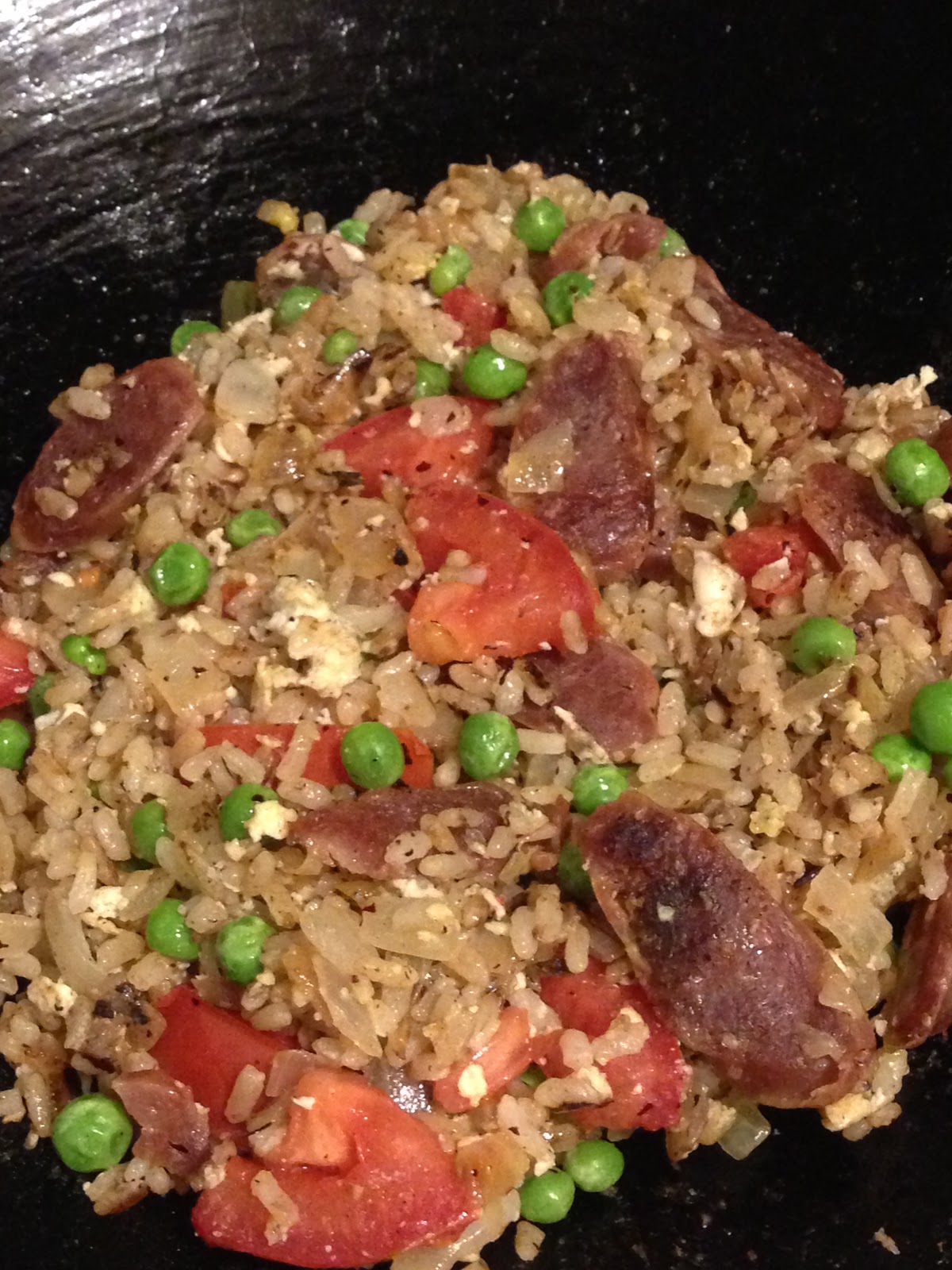 Ghetto Fab Gourmet: Chinese Sausage Fried Rice with Salty Duck Egg