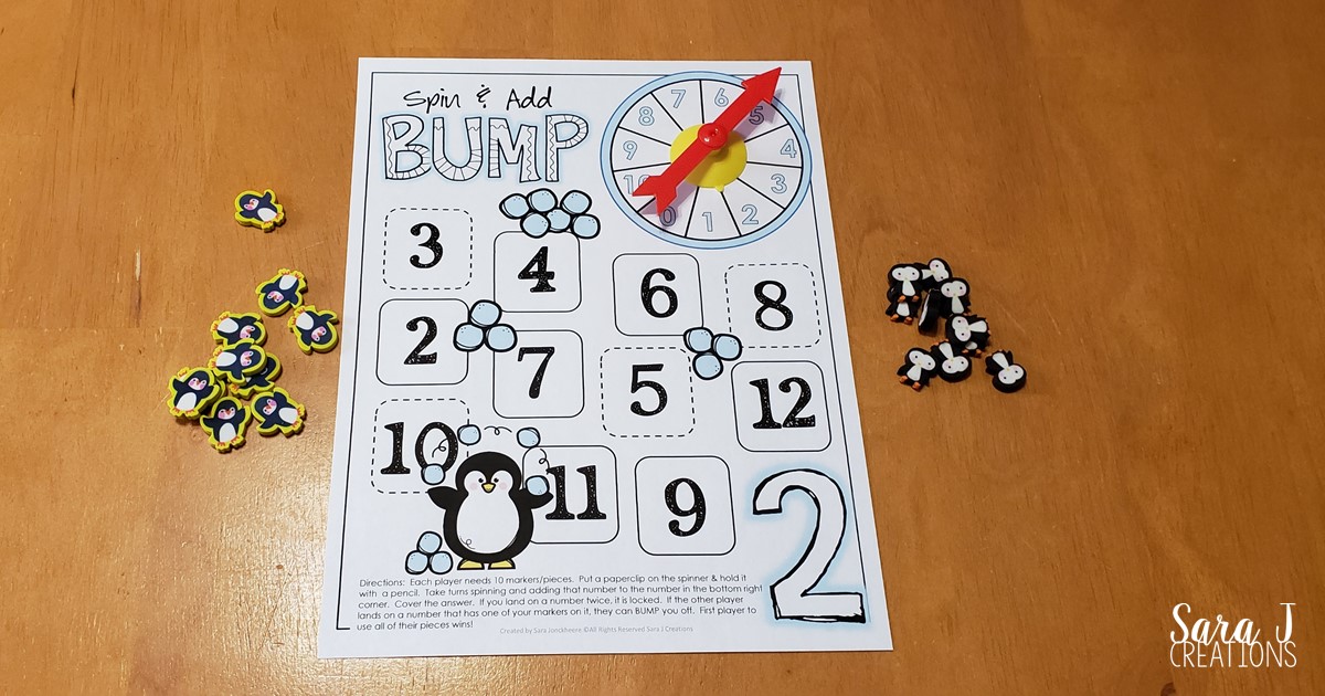 Math Bump Game - Real Life Integers