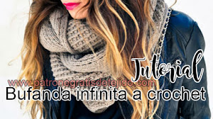 Bufanda infinita a crochet / 3 Tutoriales DIY