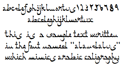 Download Arabic Calligraphy English Font