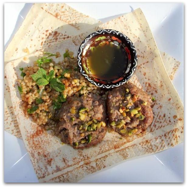 Lamb Kofta With Israeli Couscous Pilaf