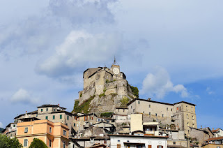 The Rocca Abbazia castle that towers above the town of Subiaco remains largely intact