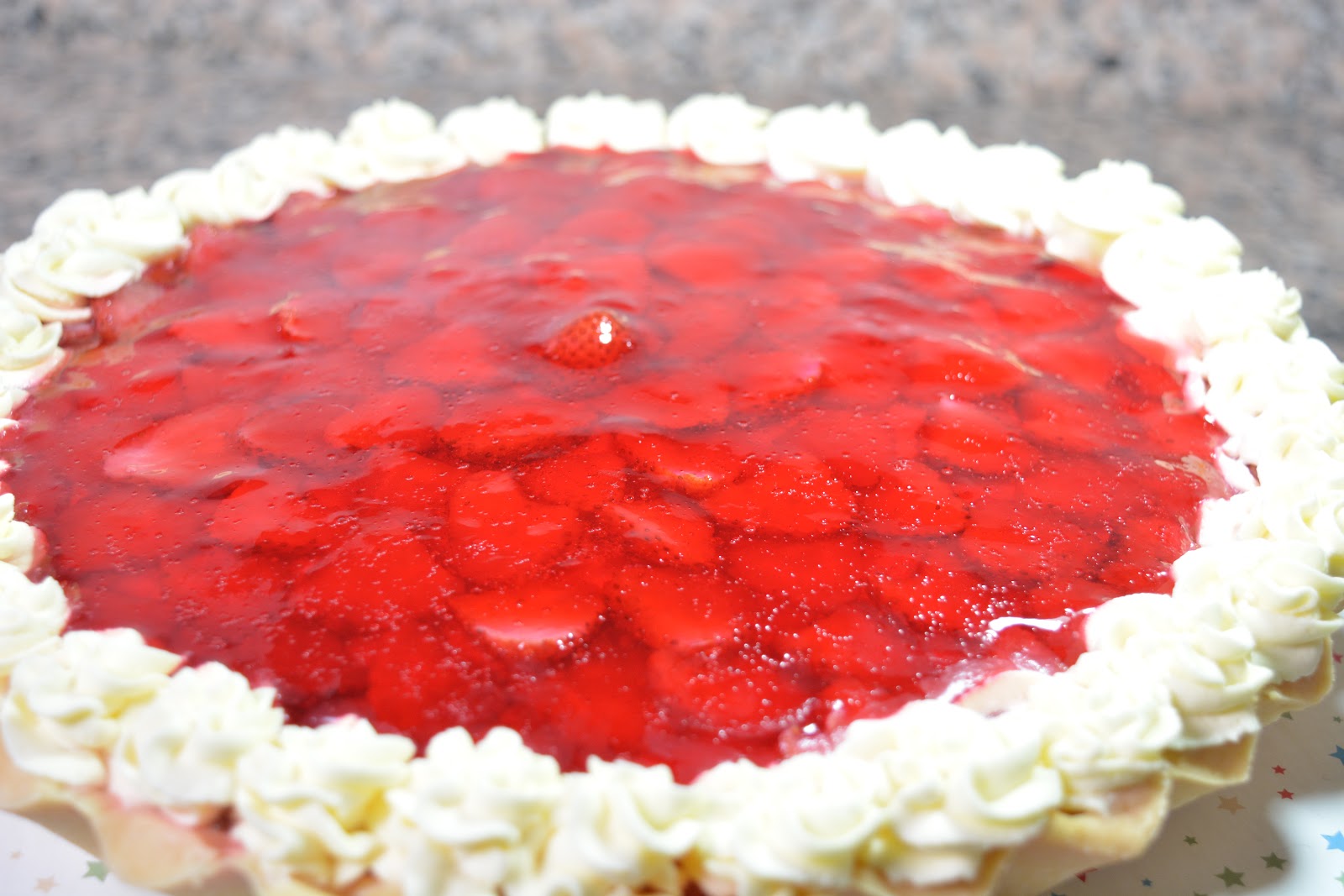 Haciendo regla Falsificación Tarta de frutillas receta facil