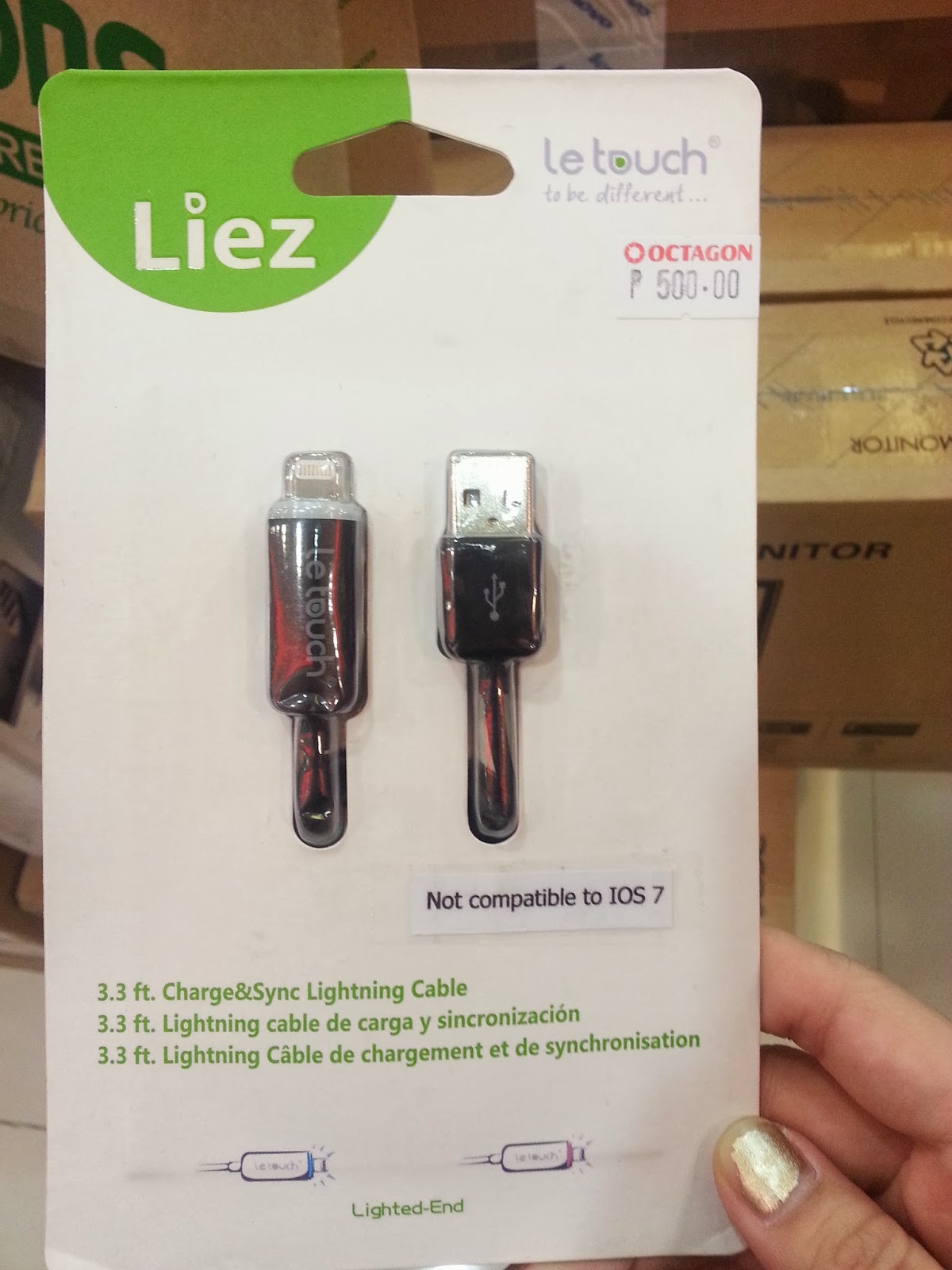 Avftl Le Touch Cable For And Android Devices When You See It Only Means That Does Charge Your Iphone But The Lighting Data Transfer Doesn T Work Works Normal Pace