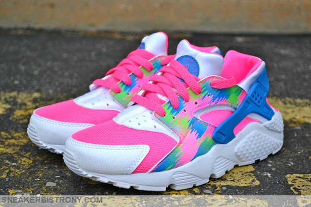 pink blue huaraches