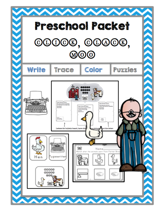 preschool-printables-preschool-packet-book-click-clack-moo