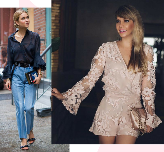 Tendencia: Looks com manga flare como usar? Tendencia: Looks com manga flare como usar?