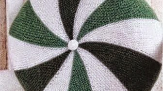 Cómo tejer almohadón circular con dos agujas / palillos / tricot