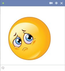 Facebook Sad Emoticon Almost Crying