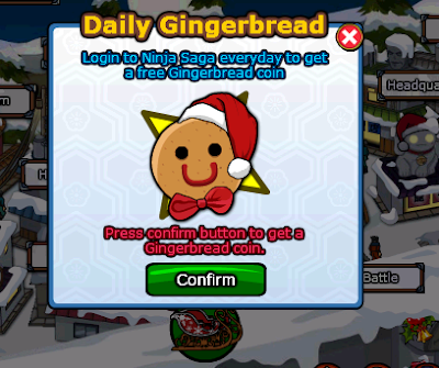 Ninja Saga Gingerbread Coin Trick