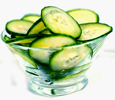 Get Rid of Bags Under the Eyes, Iced Cucumber Slices 