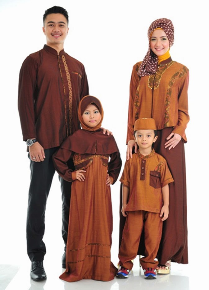 Contoh Baju Muslim Sarimbit Keluarga 2016