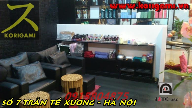THAM KHẢO THIẾT KẾ PHÒNG NHUỘM TÓC LÀM HOÁ CHẤT COLOR BAR