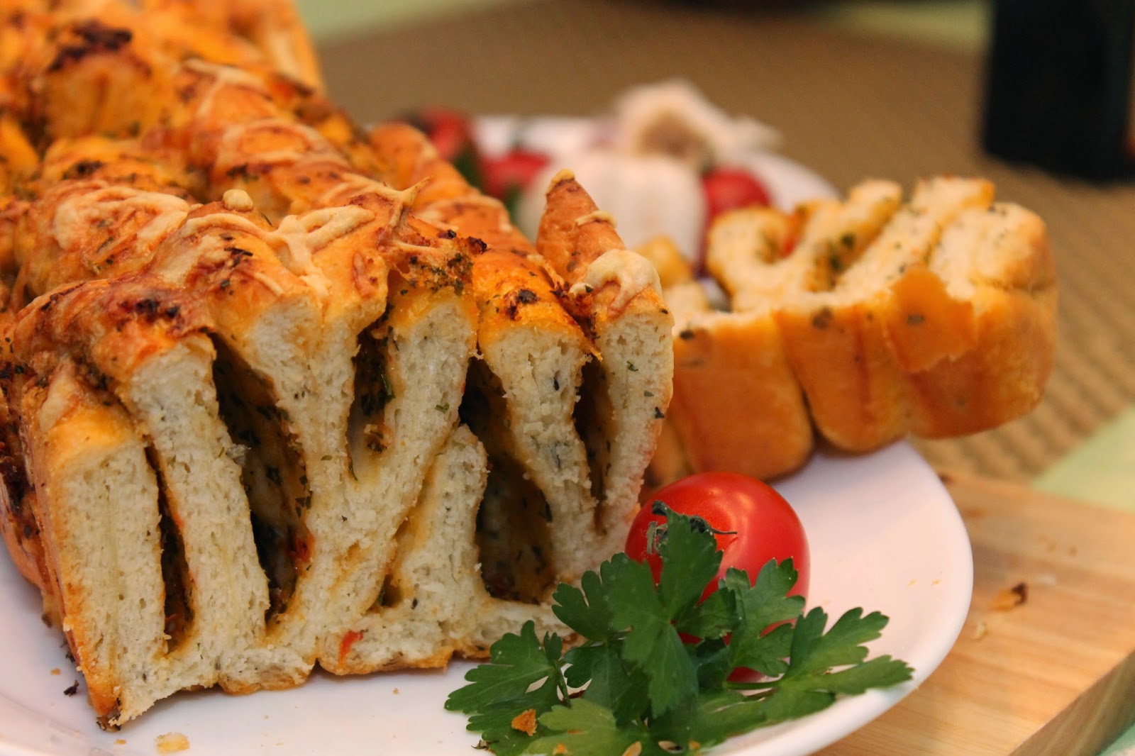 Rezept gesucht, Rezeptkompass gefunden: Faltenbrot mit Knoblauch ...
