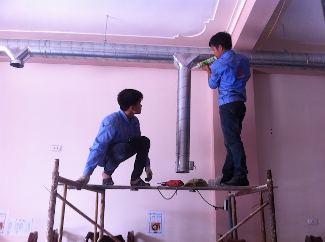 Lắp đặt hệ thống hút mùi nhà hàng
