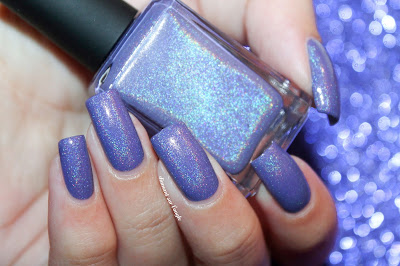 Swatch of the nail polish "Wishing Star Sky" from Chaos & Crocodiles