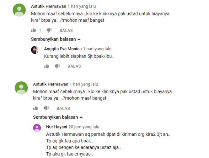 INNOVATION FOR YOU Inilah Biaya Berobat di Klinik Ustad Danu