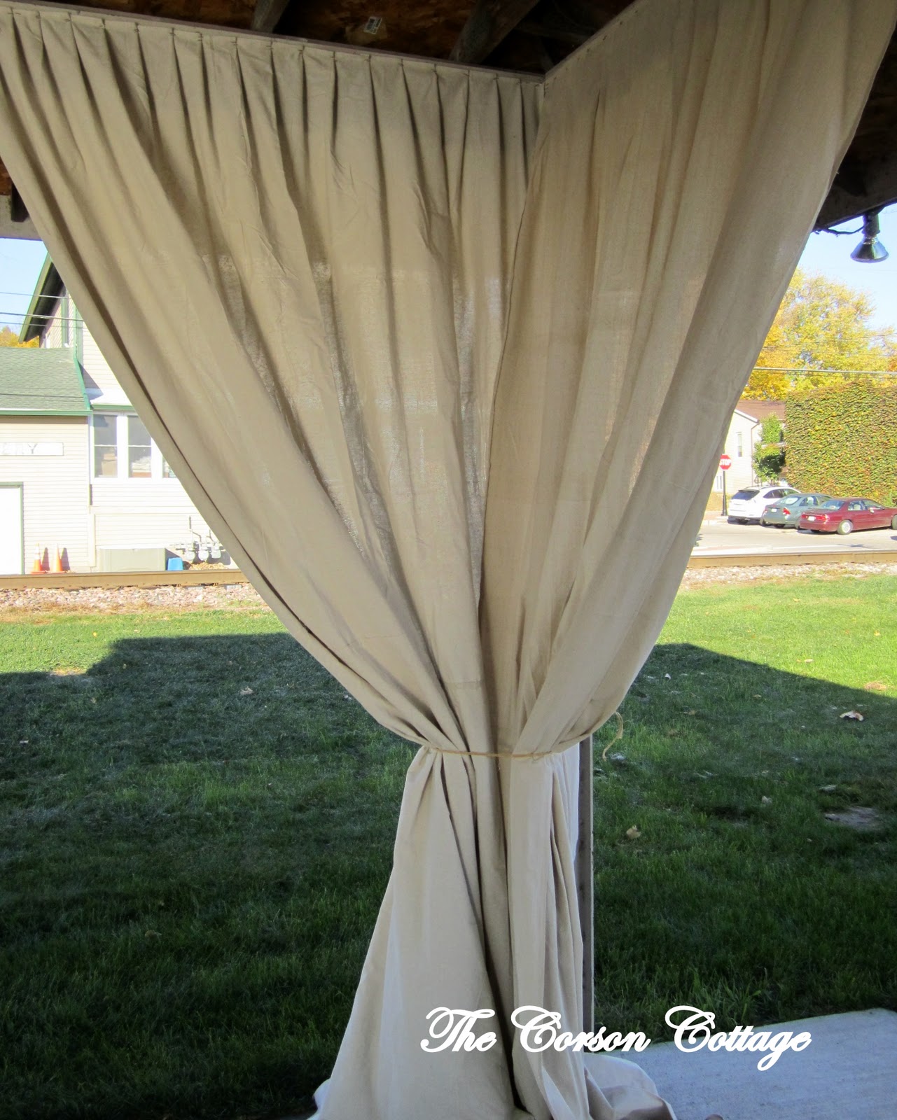 the corson cottage Canvas Painters Cloth Event Draperies