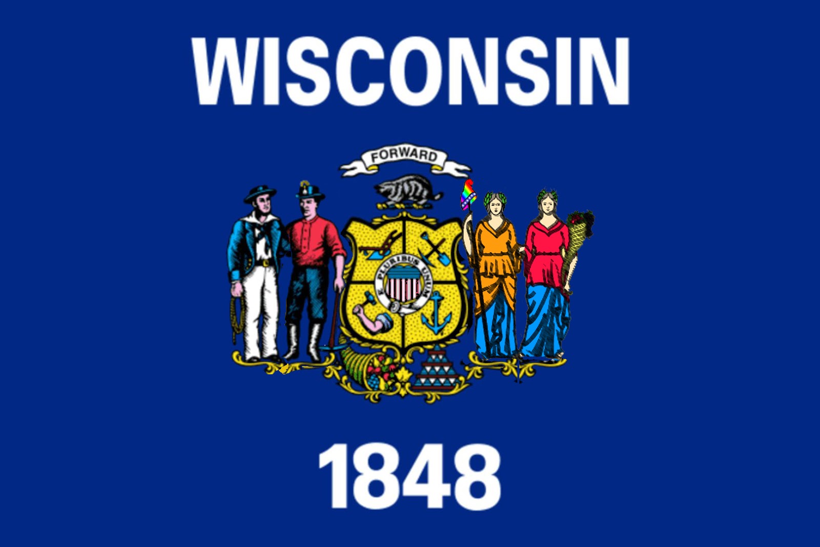 Wisconsin Gay Pride Flag