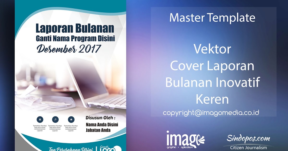 Download Template Desain Cover Laporan Bulanan Inovatif Keren Imago Media Home Of Creativity