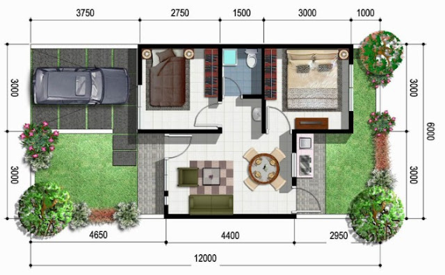 denah rumah minimalis 1 lantai ukuran 6x12 denah rumah minimalis 1 lantai ukuran 6x12