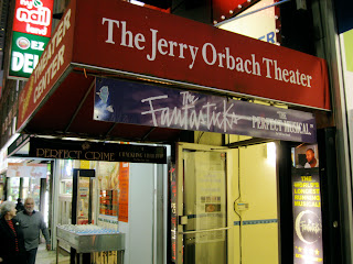 The new home of the Old New York production of the Fantasticks is the Jerry Orbach Theater