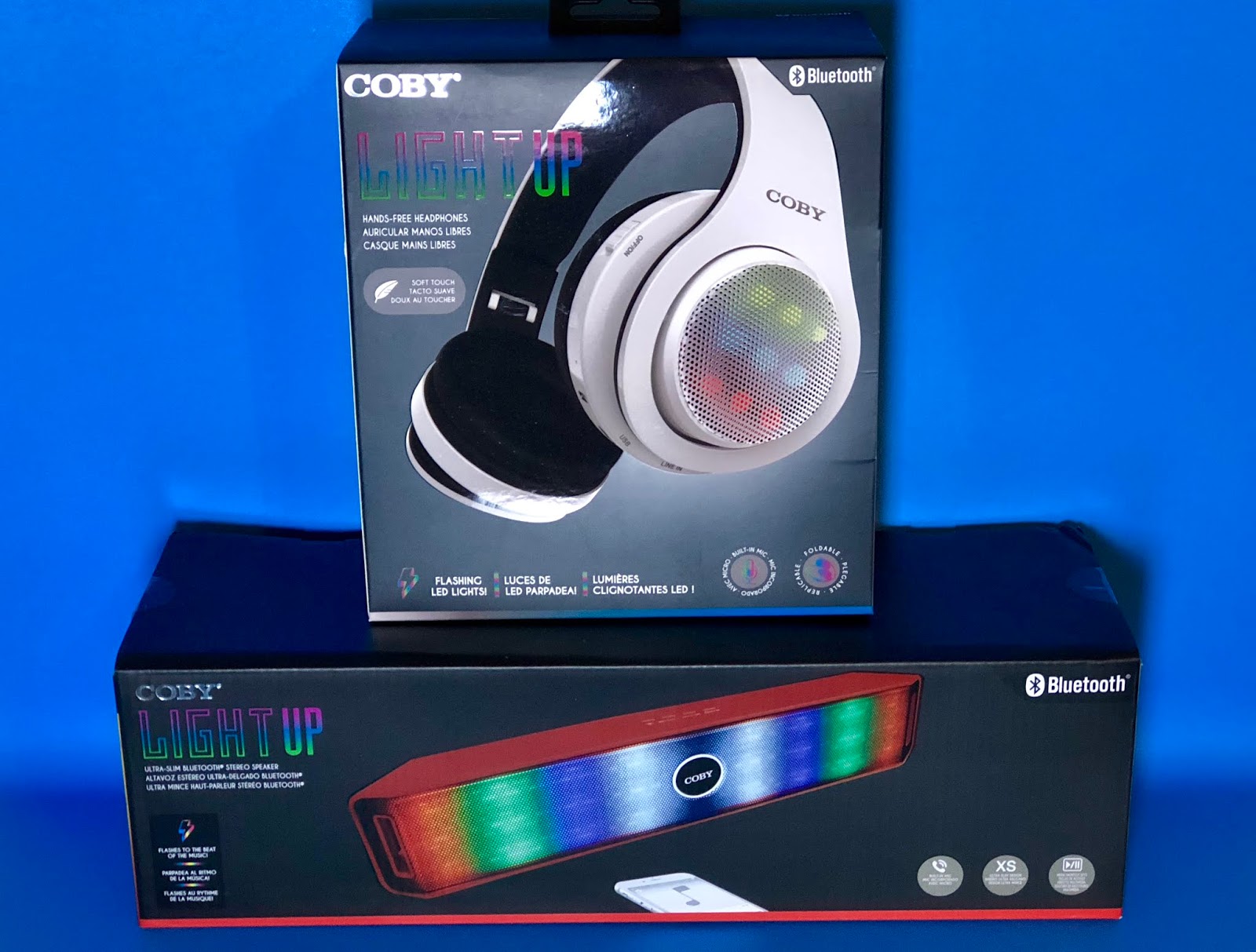 COBY Headphones & Bluetooth Speaker – Coby