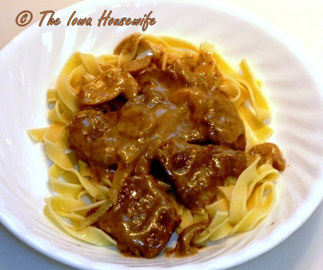 The Iowa Housewife Buttermilk Beef Stroganoff