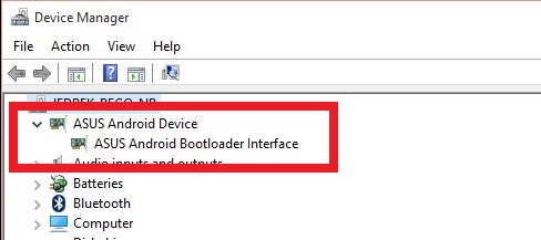 Asus android bootloader interface как перепрошить