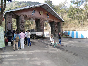Main Entrance gate to Hornbill Festival at Kisama heritage village in Nagaland.