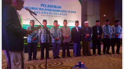  Gubernur Sulawesi Selatan Dilantik sebagai Mustasyar NU Sulsel