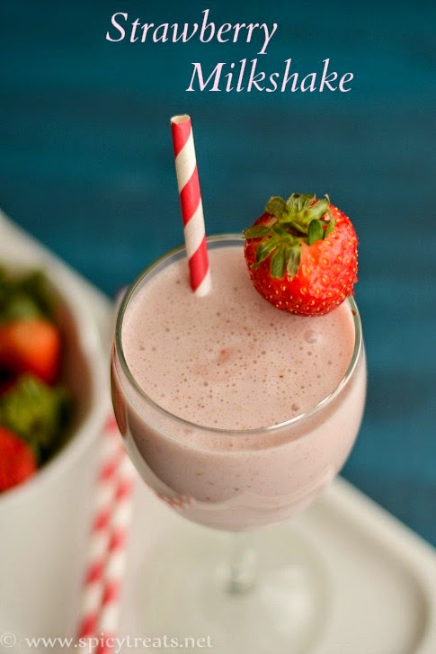 Vanilla Strawberry Milkshake