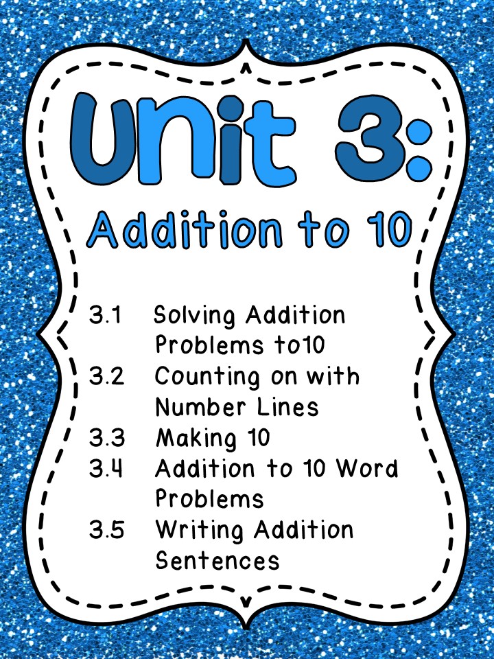 First Grade Math Unit 3 First Grade Math Unit 4 First Grade Math Unit 3 First Grade Math Unit 4