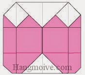 Bước 12: Hoàn thành cách xếp cái áo khoác nữ bằng giấy theo phong cách origami.